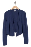 Splendid Loop Knit Open Front Cardigan In Blue