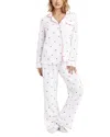 Splendid Lottie Love Pajama Pants Set In Pink Heart