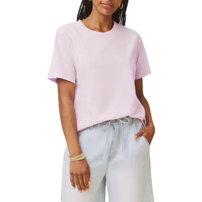 Splendid Louisa Boyfriend Fit Cotton Graphic T-shirt In Purple