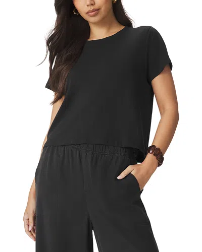Splendid Louisa Short Sleeve Tee In Black