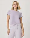 Splendid Louisa Short Sleeve Tee In Lavender In Purple
