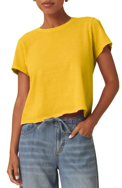 Splendid Louisa Short Sleeve T-shirt In Yellow