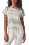 Splendid Louisa Stripe T-shirt In Fawn Stripe