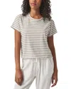 Splendid Louisa Stripe T-shirt In Fawn Stripe