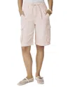 Splendid Lounge Denim Cargo Short In Pink