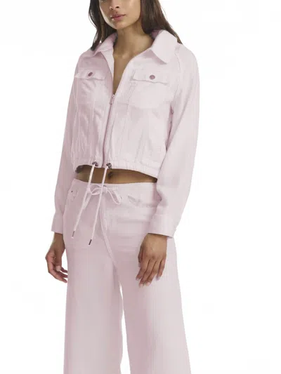 Splendid Lounge Denim Jacket In Rose Petal In Pink