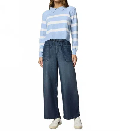 Splendid Lounge Denim Pant In Dark Rinse In Blue