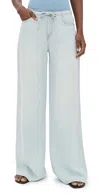 Splendid Lounge Denim Pants Bleached Indigo In Bleached Indigo