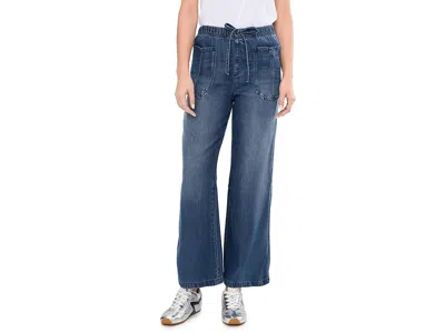 Splendid Lounge Denim Straight Pants In Blue