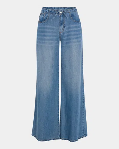 Splendid Lounge Denim Wide-leg Pants In Indigo