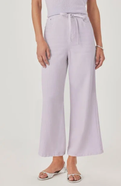 Splendid Lounge Wide Leg Crop Jeans In Pink