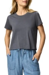 Splendid Lousia Short Sleeve T-shirt In Blue
