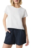 Splendid Lousia Short Sleeve T-shirt In White
