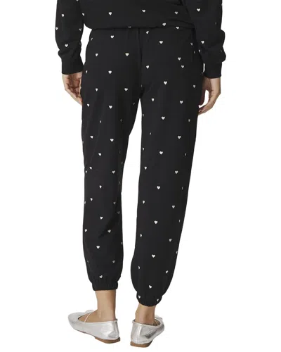 Splendid Love Lounge Embroidered Jogger In Black