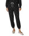 Splendid Love Lounge Embroidered Jogger Pants In Black