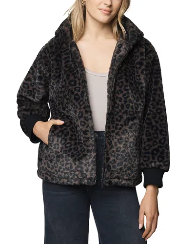 Splendid Lucia Faux Fur Jacket In Animal Print