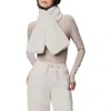 Splendid Lucia Hooded Faux Fur Vest In White