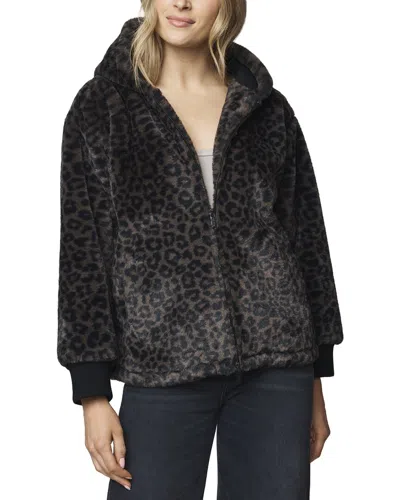 Splendid Lucia Zip Up Jacket In Animal Print