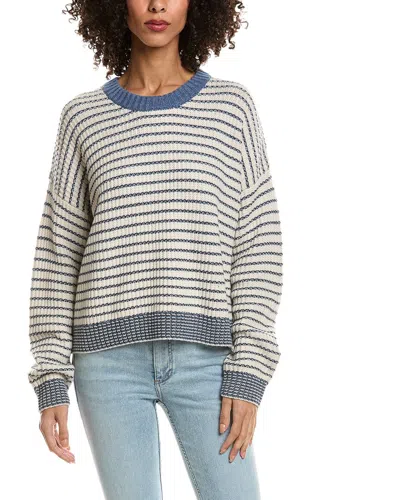 Splendid Lucy Stripe Sweater In White