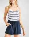 Splendid Luna Stripe Sweater Tank In Ceruleanwhite