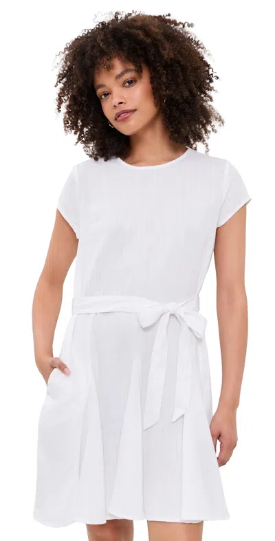 Splendid Lydia Linen Mini Dress White
