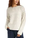 Splendid Lydia Ombre Crewneck Sweater In Heather Oat Ombre