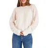 Splendid Lydia Ombre Crewneck Sweater In Pink Ombre