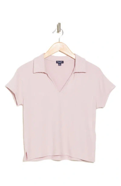 Splendid Lyon Polo Sweater In Pink
