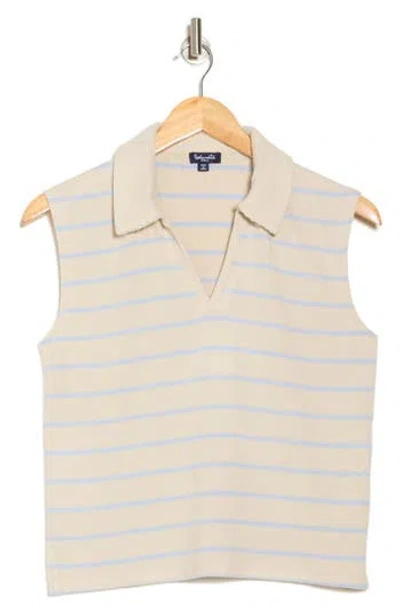 Splendid Lyon Sleeveless Polo Sweater In Multi