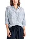 Splendid Macie Plaid Button Down Shirt In Periwinkle
