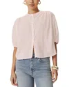 Splendid Madelyn Woven Shirt In Pink
