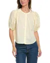 Splendid Madison Blouse In Yellow