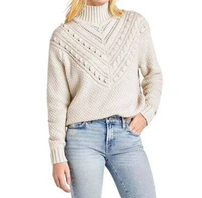 Splendid Maggie Sweater In White Sand