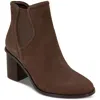 Splendid Maisie Womens Leather Pull On Ankle Boots In Gold