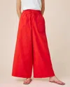Splendid Mallory Poplin Pant In Firework In Red