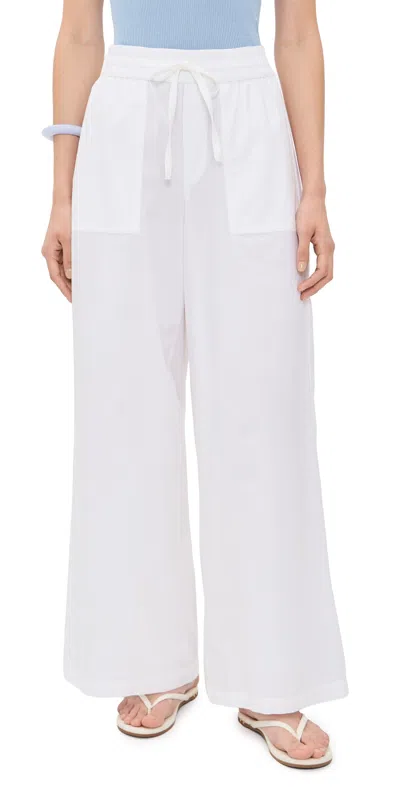 Splendid Mallory Poplin Pants In White