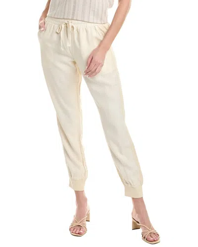 Splendid Mariella Linen-blend Jogger Pant In Beige