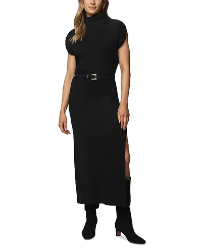 Splendid Marigold Sweater Dress In Black