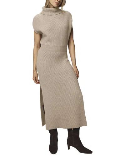 Splendid Marigold Wool-blend Sweaterdress In Brown