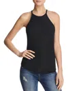 Splendid Womens Ribbed Knit Sleeveless Tank Top In Black