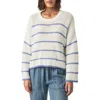 Splendid Maris Stripe Boxy Cotton Blend Sweater