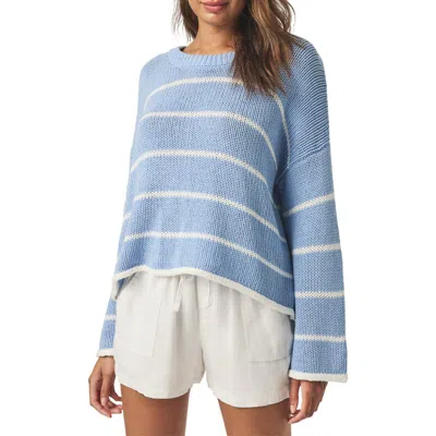 Splendid Maris Stripe Boxy Cotton Blend Sweater