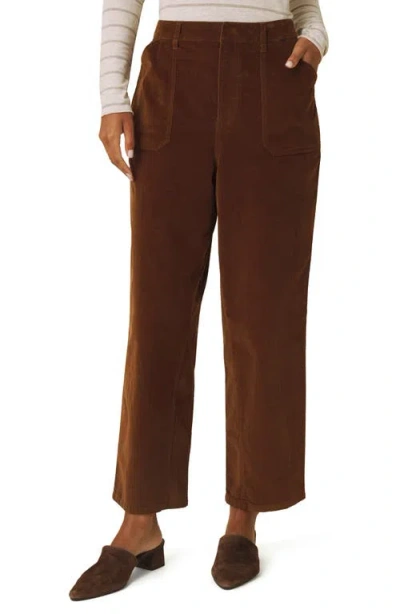 Splendid Marissa Stretch Cotton Corduroy Pants In Brown