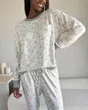 Splendid Marna Pillow Soft Pajama Set In Light Candy Heart In Multi