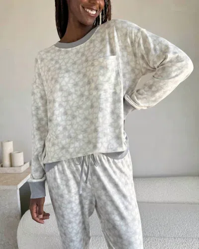 Splendid Marna Pillow Soft Pajama Set In Light Candy Heart In Multi