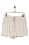 Splendid Marseille Linen Blend Drawstring Shorts In White