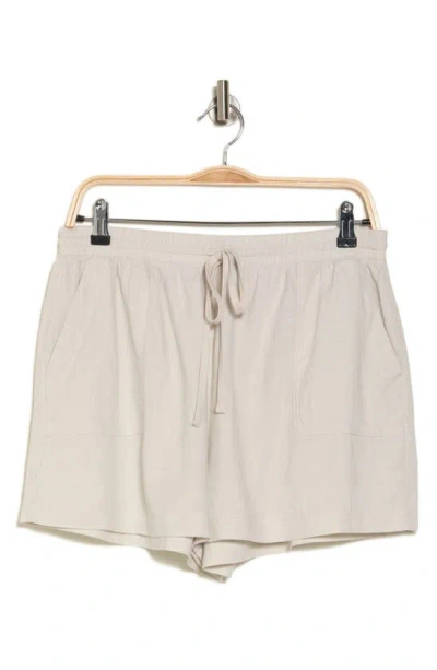 Splendid Marseille Linen Blend Drawstring Shorts In White