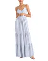 Splendid Marseille Stripe Tiered Cotton Maxi Sundress In Marseille
