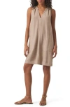 Splendid Mary Ann Sleeveless Shift Dress In Brown
