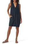 Splendid Mary Ann Sleeveless Shift Dress In Navy